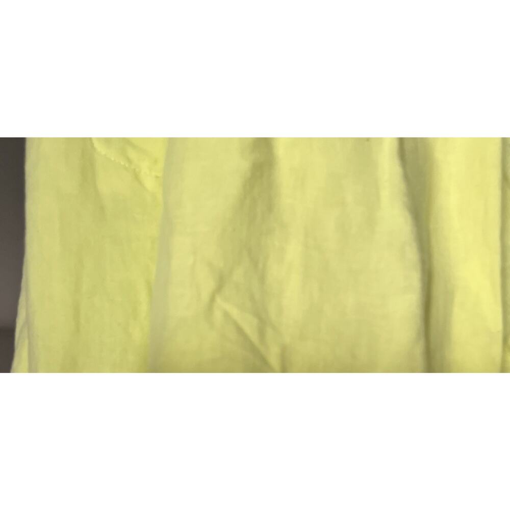 Ilana Kohn Jumpsuit XXS Tennis Ball Yellow Linen Cotton Wide Leg Made USA - Picture 11 of 11